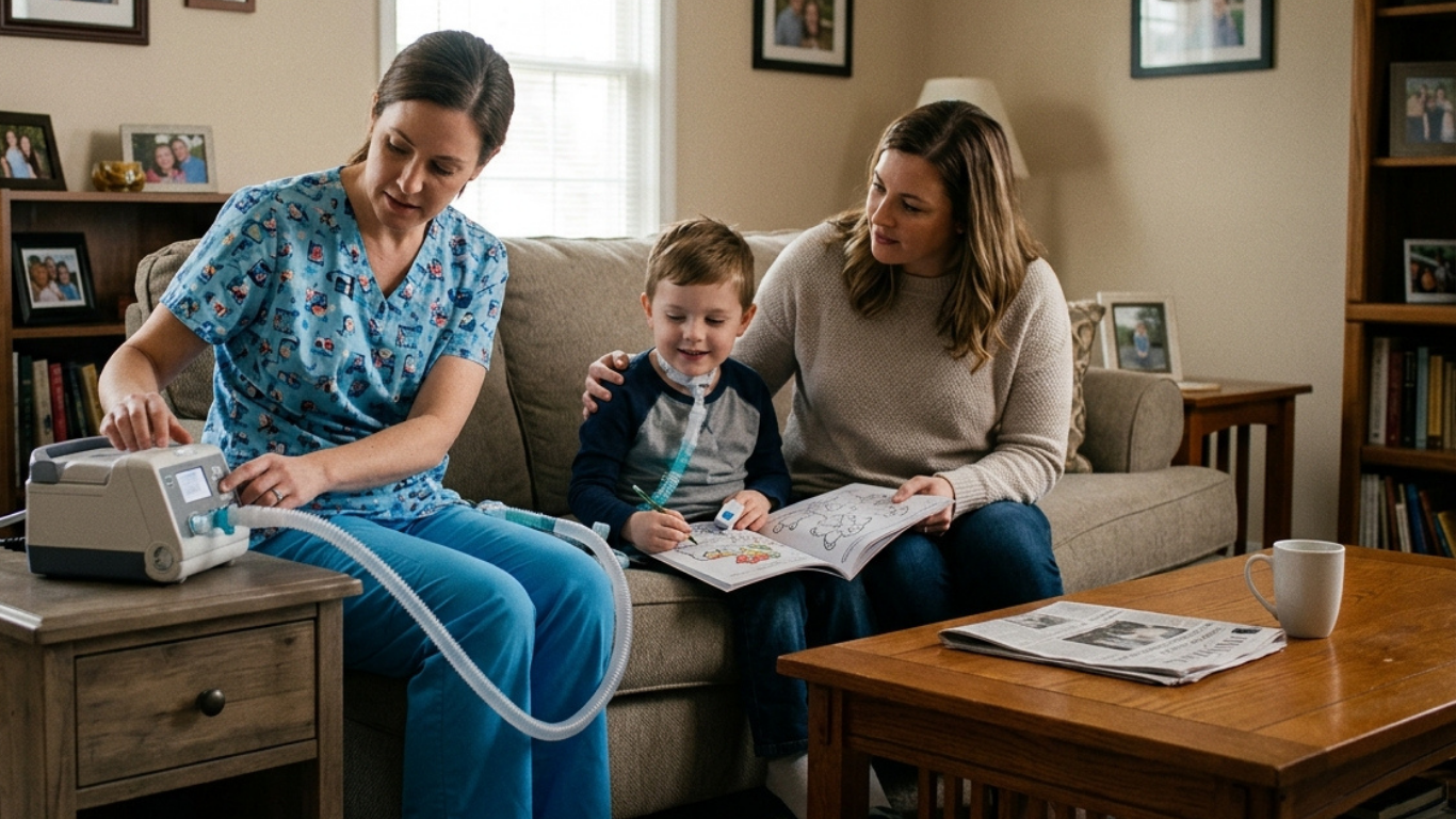 Featured image for “Home Ventilator Care: A Complete Safety Guide for Parents of Ventilator-Dependent Children ”